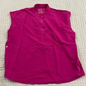 FIGS women's Raspberry Sorbet Rafaela™ - Oversized Scrub Top - XL